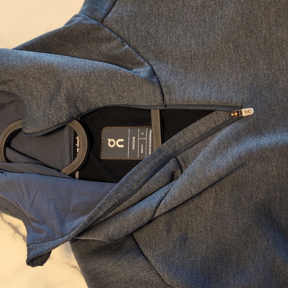 On Running Men's Blue Gray Sweater - Picture 4 of 5